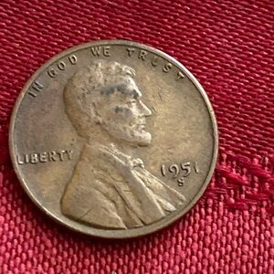 Vintage 1951S LINCOLN WHEAT ONE CENT